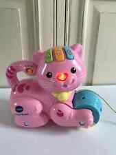 9 ⚜️Interactive Game 1 2 3 Small Cat - Little Pink Cat Vtech Works Good Condition
