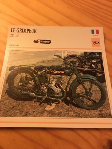 Grimpeur 250 cm3 1928 - le, carte