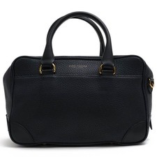 GLOBE-TROTTER Propeller Cowhide Grained Leather Bowling Bag Women Authentic