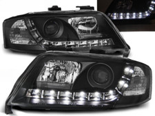 Paire de feux phares Audi A6 01-04 Daylight led noir