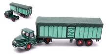 Miniature Camion Truck Lorry Norev UNIC TRACTEUR & REMORQUE AUTO 1:55 Diecast