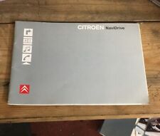 CITROEN C4 GRAND PICASSO 2007 NAVIDRIVE NAVIGATION USER MANUAL HANDBOOK