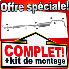 Ligne pot d'échappement pour VW CADDY I 1.6 1.6D Silencieux