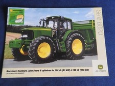 catalogue john deer tracteurs serie 6020   / 2002