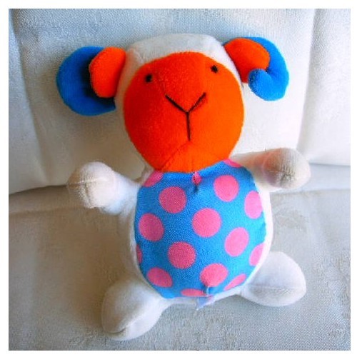 Doudou mouton bélier orange - doudou,