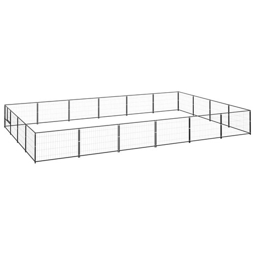 Chenil noir acier - m²,