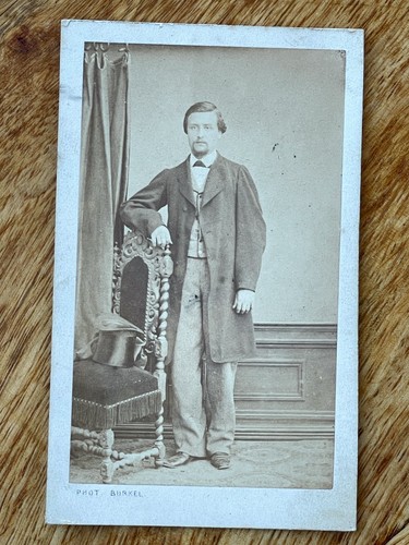 Photo carte cdv homme - cdv, chapeau