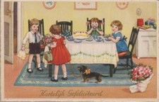 Vintage Dackel Dachshund Teckel. Kids. Old Dog PC.