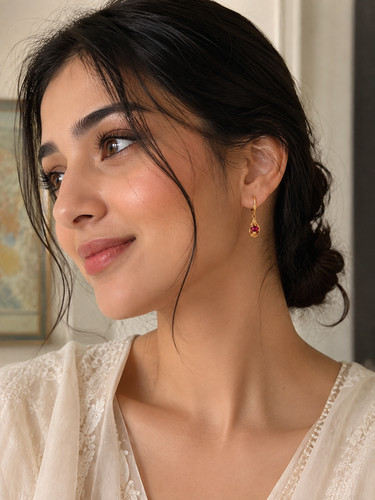 Vintage 10k gold drop earrings - vintage,