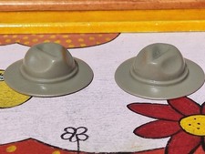 PLAYMOBIL X2 CONFEDERATE GREY SOUTHERN COWBOY WESTERN COWBOY HATS
