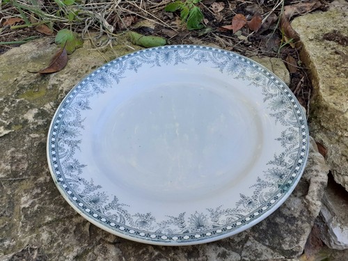 Ancien plat assiette moulin - ancien,