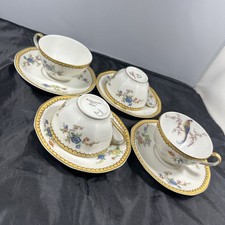 4 Haviland Limoges EDEN Porcelain Place Setting Cup Saucer Set Plate Dish Coffee