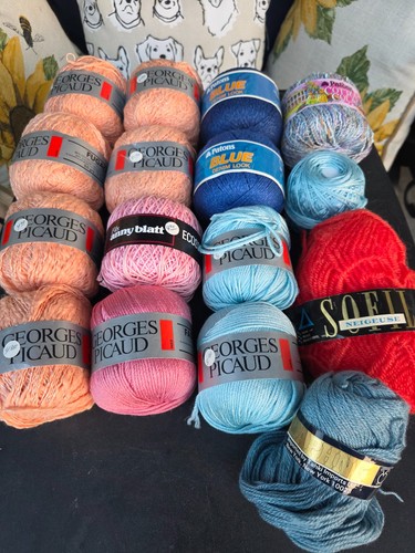 Yarn lot skeins - yarn, vintage