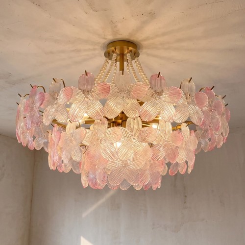 Murano style floral chandelier - murano,
