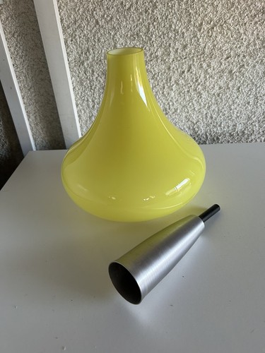 Vintage abat jour jaune - abat,