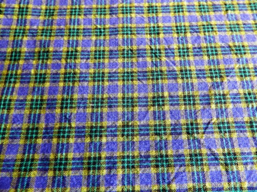 Tissu fin vintage - , écossais