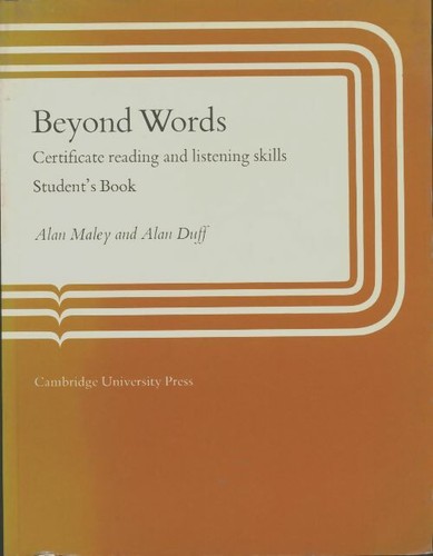 Beyond words student book - student's,