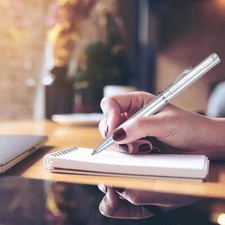 1xStudents Ballpoint Pen Short Spin Office School Teenager ball Roller Ink Black