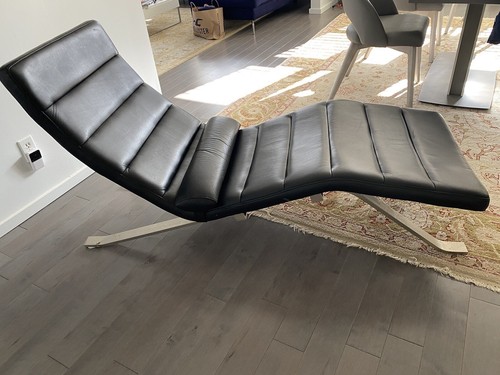 Concept leather chaise - leather,