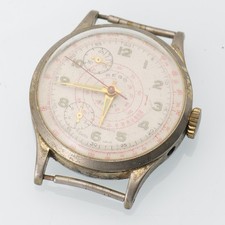 Rare Rego Swiss Military Watch Chronograph Timer Partial Movement Missing Parts