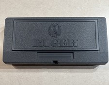 Ruger 22 LR 22 WMR Revolver, Plastic Pistol Case W/New Ruger Grips & Lock