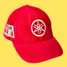 Yamaha Max Biaggi Snapback Hat Cap Moto GP Red 90s Y2k Vintage