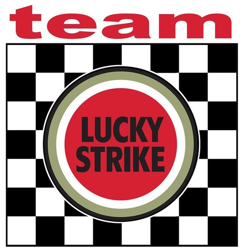 Lucky strike team sticker - lucky,
