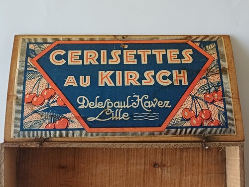 Ancienne boîte bois chocolat - ancienne,