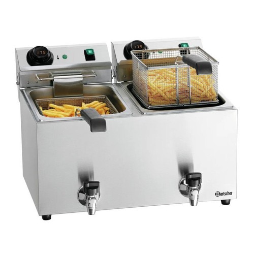 Friteuse double inox 9 - x,