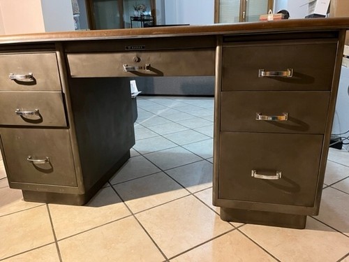 Bureau industriel vintage - bureau,