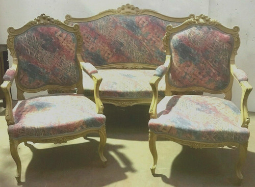 Salon louis hêtre - hêtre, massif
