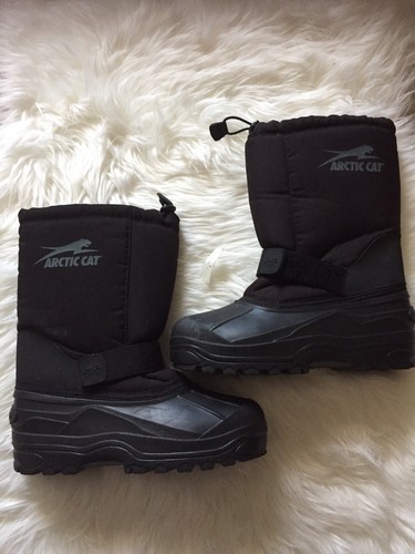 Arctic cat snow boots black - cat,