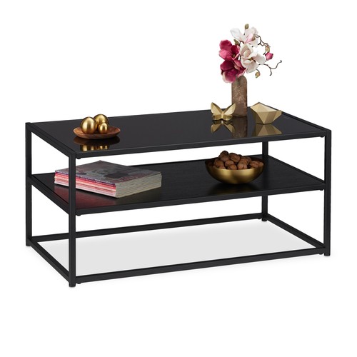 Table basse verre - 2, niveaux