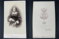 Gustave, Le Mans, Madame Leloup born Gougeon vintage cdv albumen print CDV, shooting