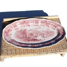 Antique 40cm Earthenware Serving Dish by Villeroy & Boch Burgenland Model