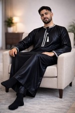 Qamis Homme Premium Noir ou