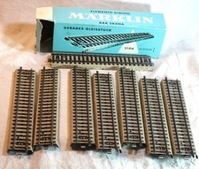 Märklin lot de 8 rails droits