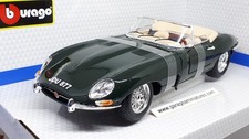 JAGUAR E-TYPE CABRIOLET 1961 VERT BURAGO REF 12046GR ECHELLE AU 1/18COLLECTION