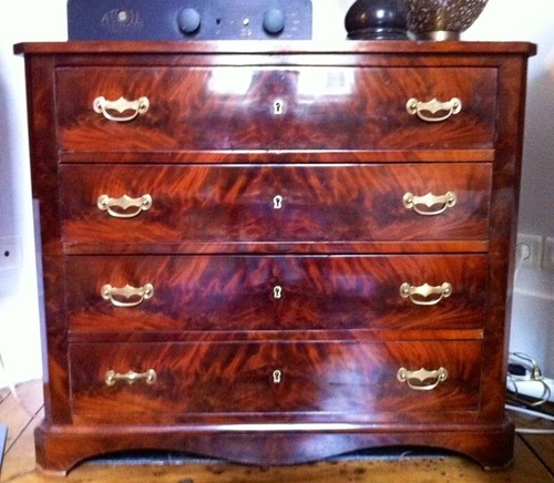 Commode acajou xixe siècle - xixe,