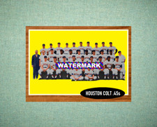 Houston Colt 45s 45 Team Photo 1962 Style Custom Baseball Art Card