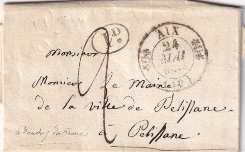 Marque postale 1834 aix - 🦬marque,