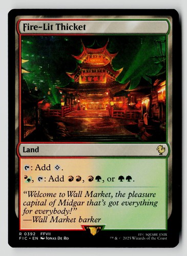 Fire lit thicket - thicket, mtg