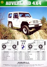 275204) Auverland 4x4 Type 3 brochure 198?