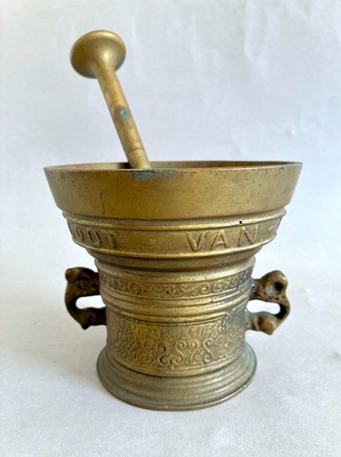 Ancien mortier bronze - ancien, en