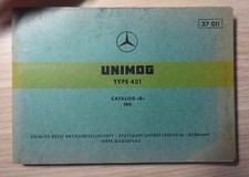 Mercedes Unimog Type 421 spare parts list