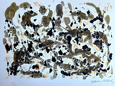 Jackson Pollock Peinture D'Action COA Signée Numérotée À La Main 180 Exe