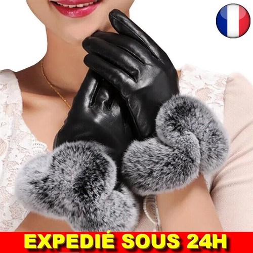 Gants hiver froid cuir - gants,