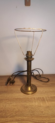 Pied lampe ancien laiton - de,