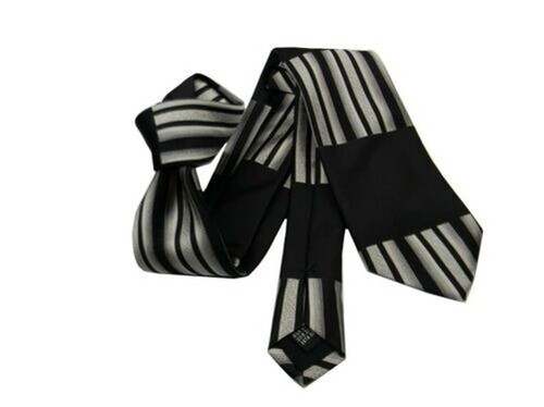 Cravate noir gris de - et,
