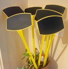 Lot of 6 Antique Slates Sign Pic-Price Vintage Florist Grocery Store